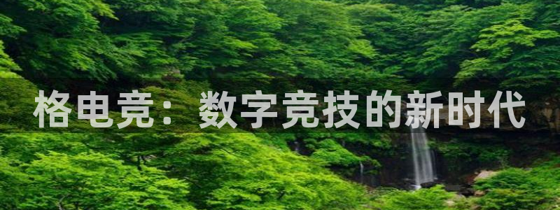 南宫电竞官网：格电竞：数字竞技的新时代